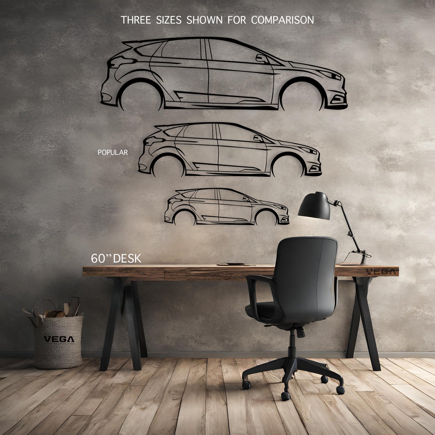 Focus ST MK3 ALUMINUM SKETCH WALL ART