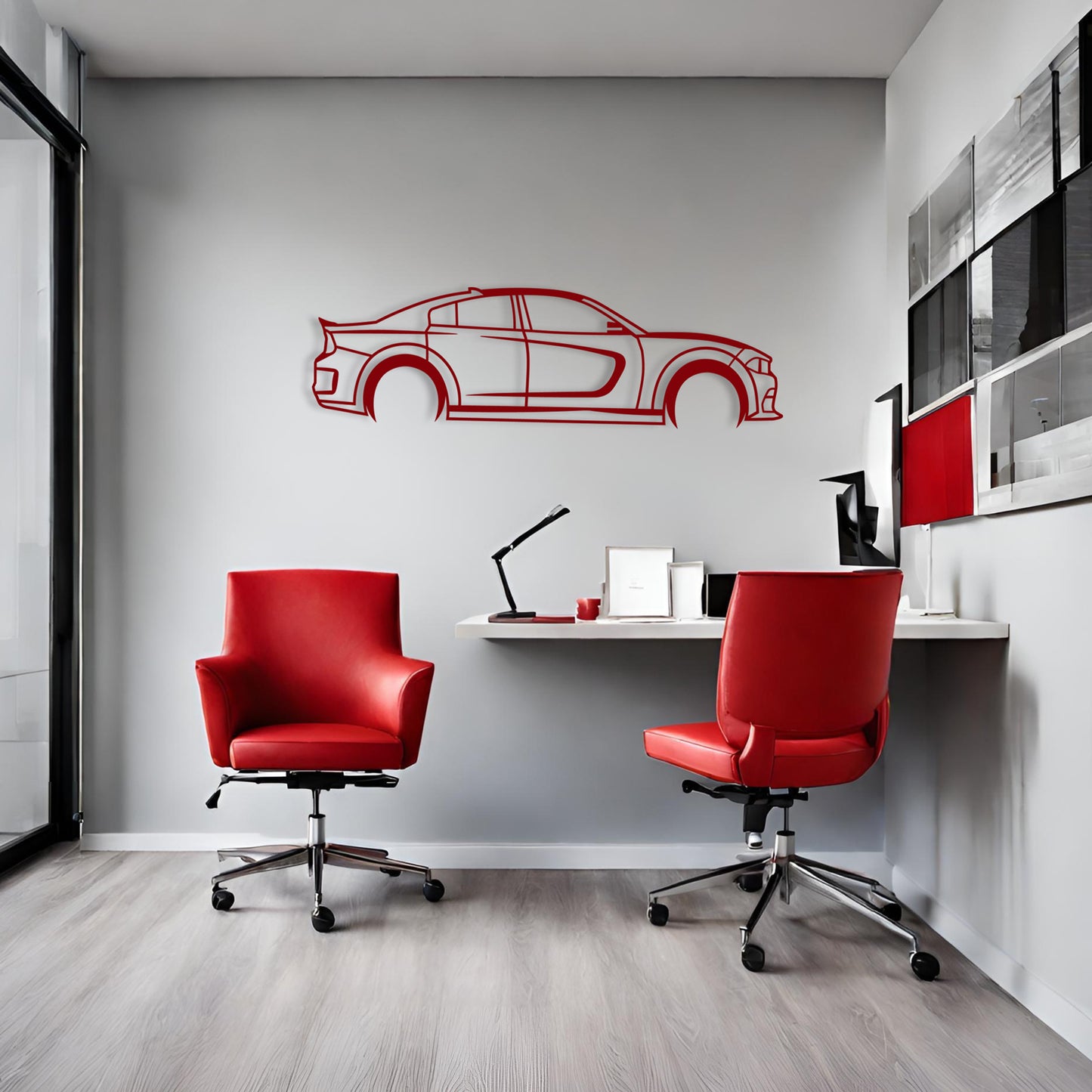 Dodge Charger 2015+ ALUMINUM SKETCH WALL ART