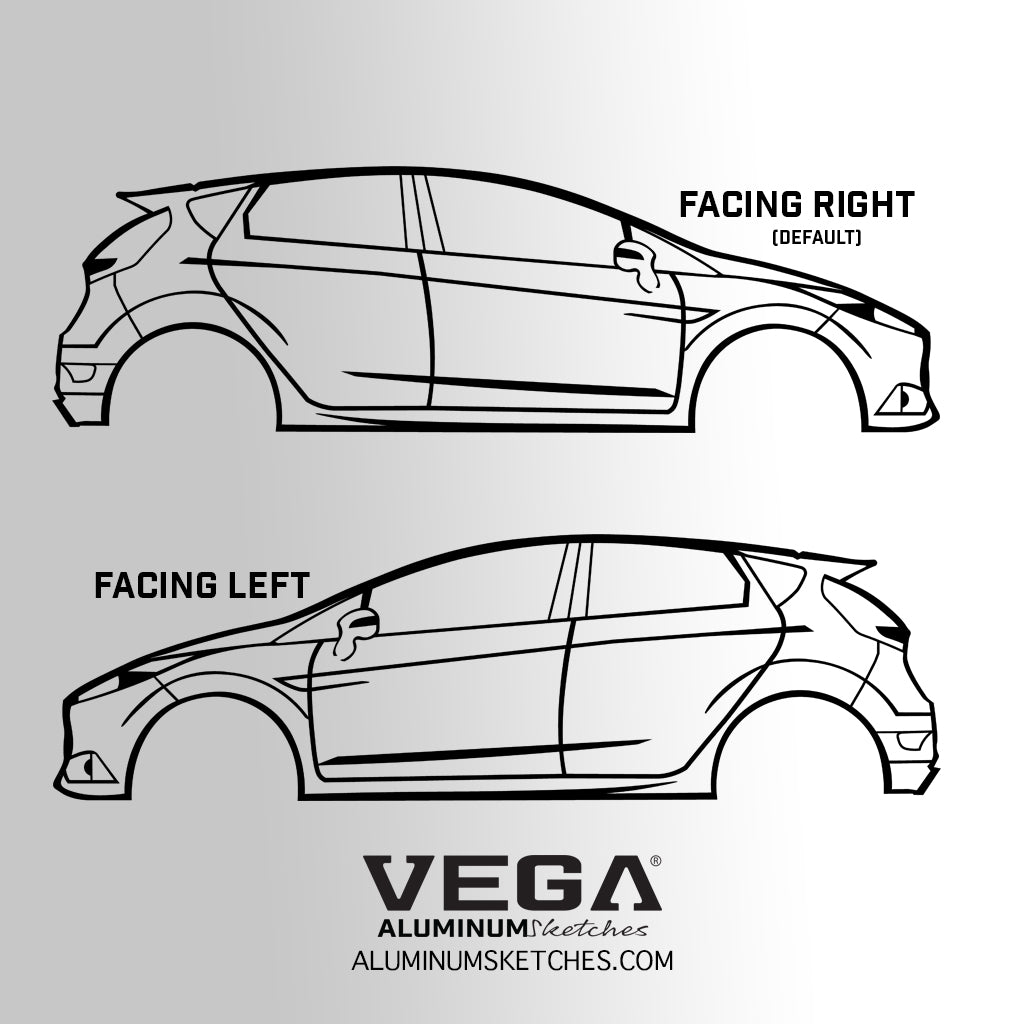 FIESTA ST MK7 ALUMINUM SKETCH WALL ART