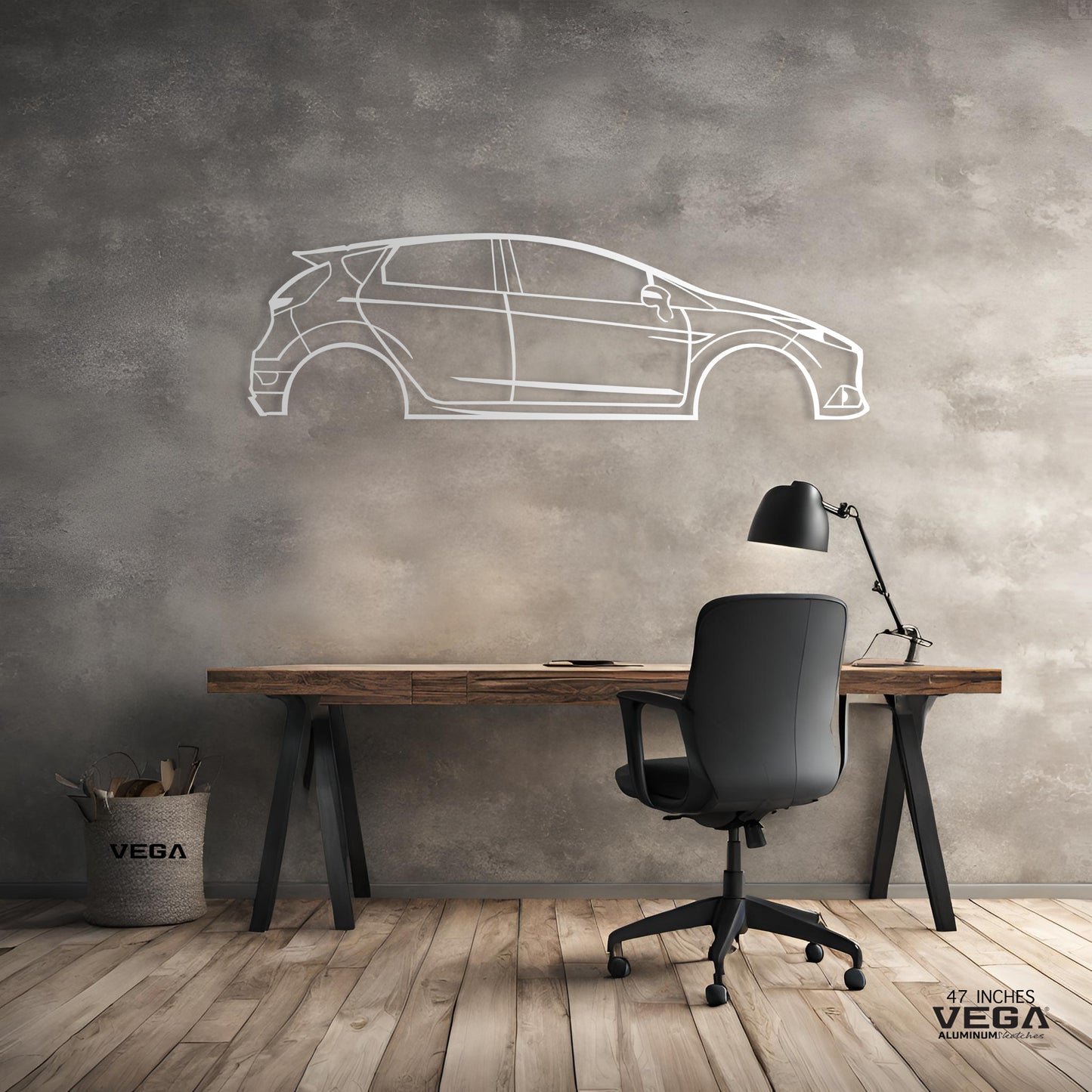 FIESTA ST MK7 ALUMINUM SKETCH WALL ART