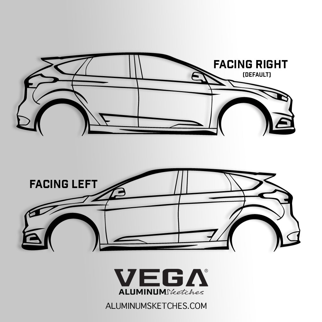 Focus ST MK3 ALUMINUM SKETCH WALL ART