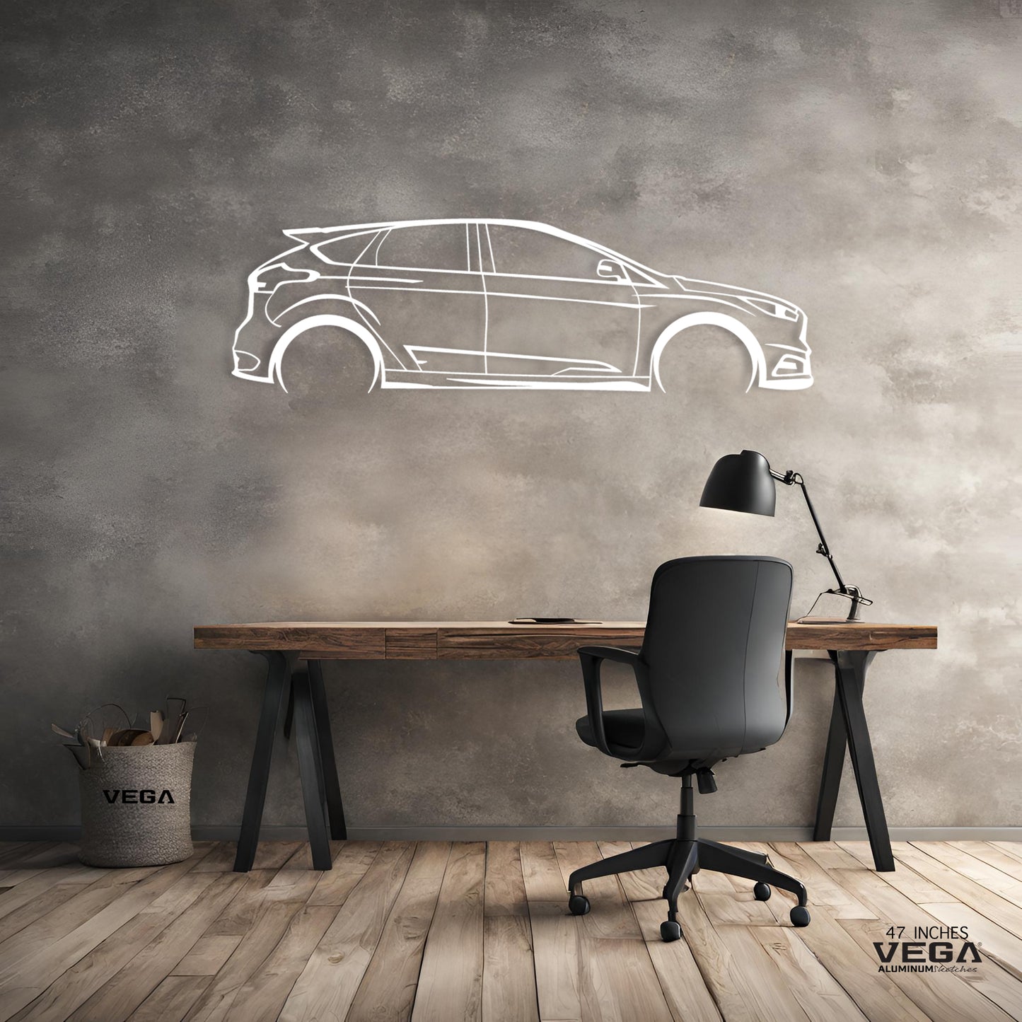 Focus ST MK3 ALUMINUM SKETCH WALL ART