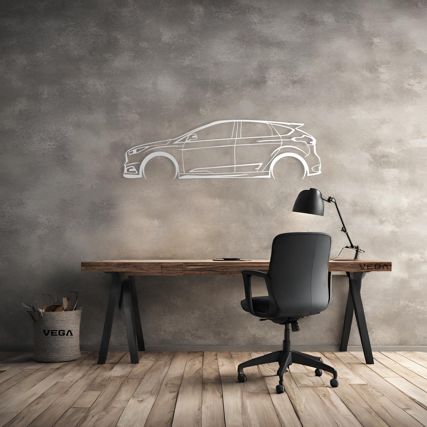 Focus ST MK3 ALUMINUM SKETCH WALL ART
