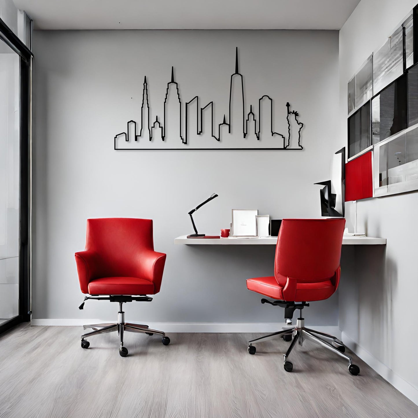 NYC Manhattan SKETCH WALL ART
