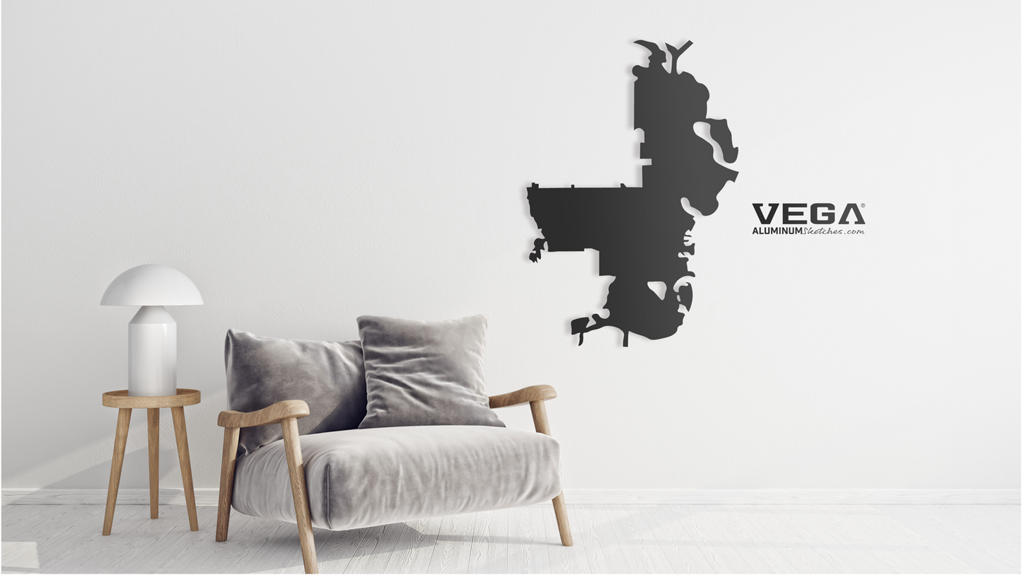 SAINT PETERSBURG FLORIDA SKETCH WALL ART
