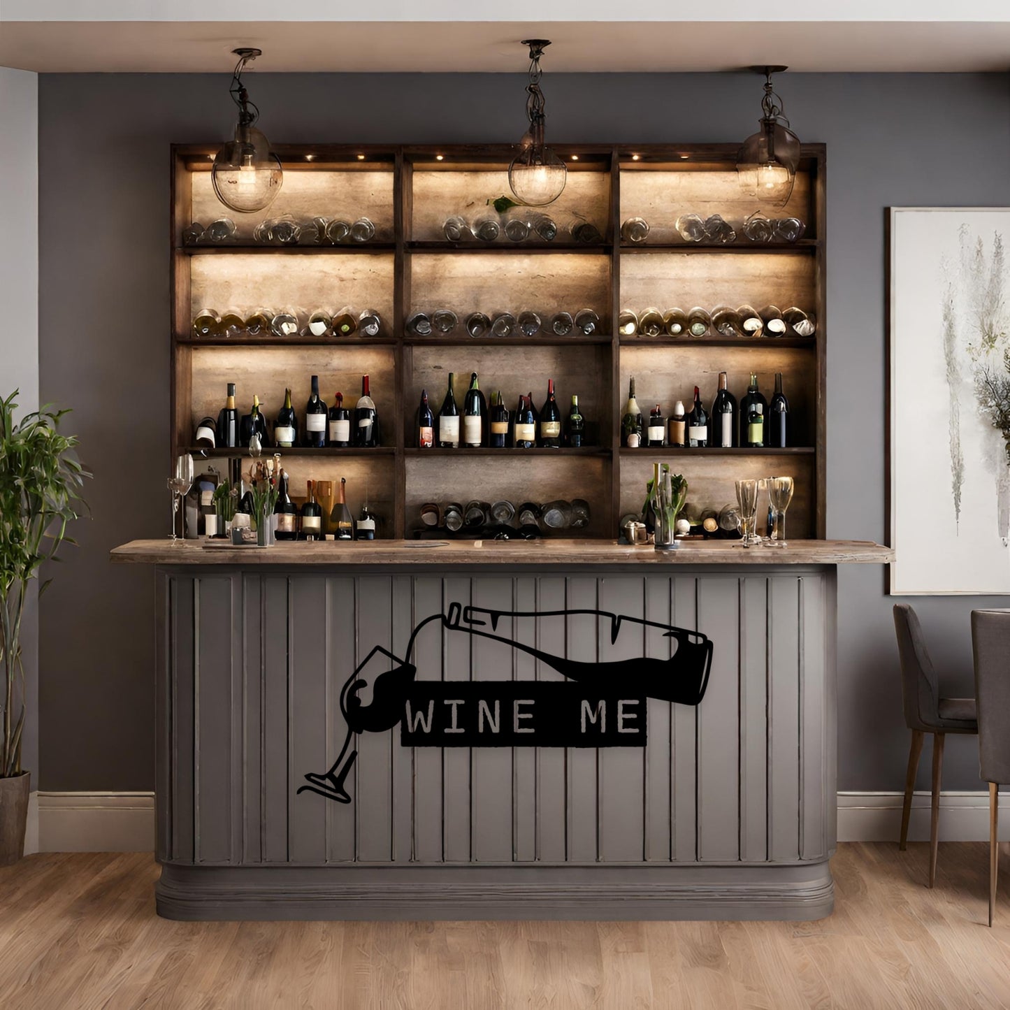 WINE ME SKETCH WALL ART