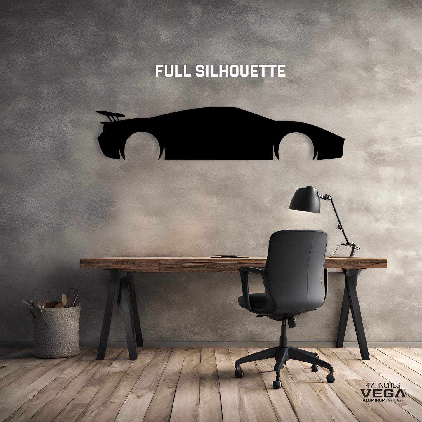 FORD GT ALUMINUM SKETCH WALL ART (Full Silhouette)