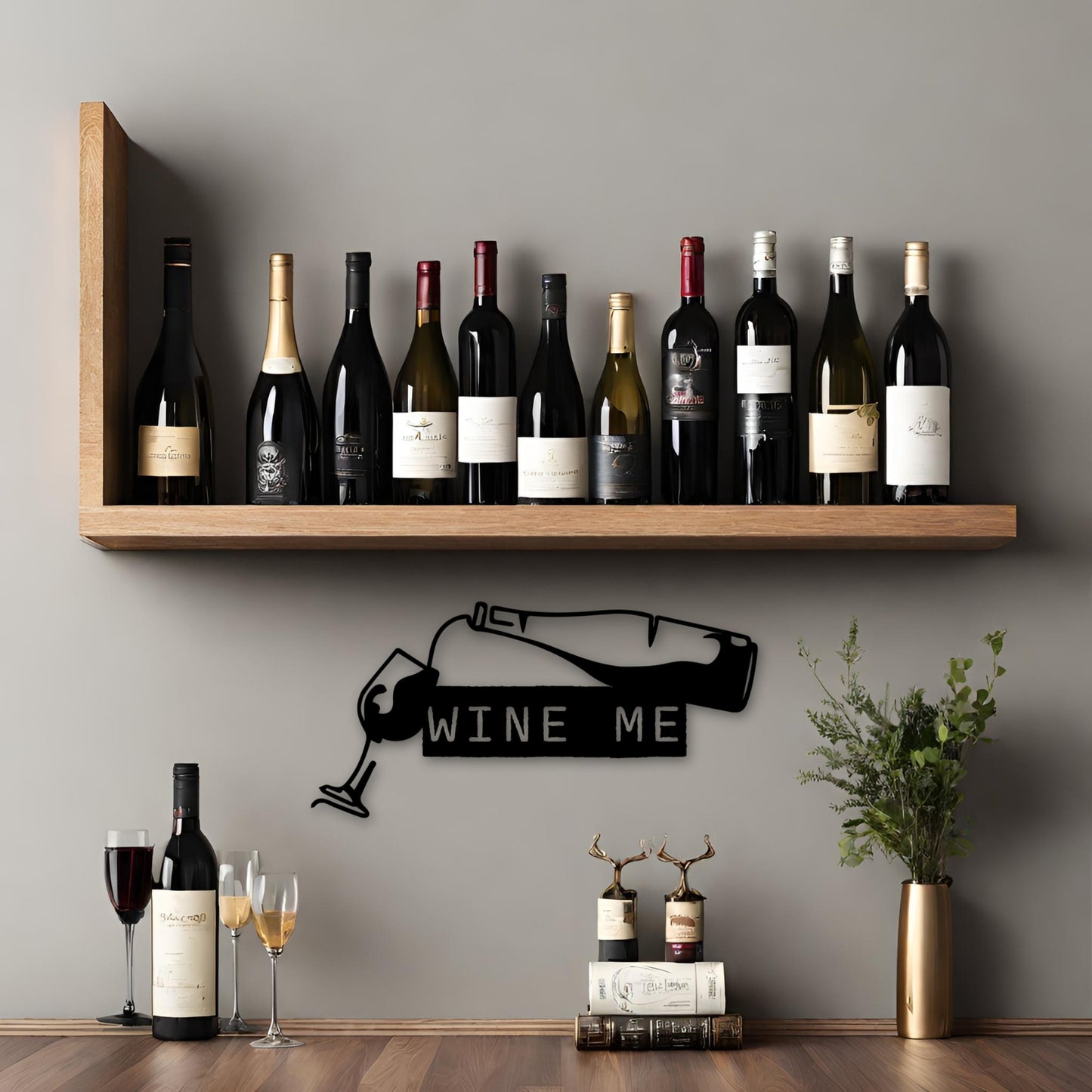 WINE ME SKETCH WALL ART