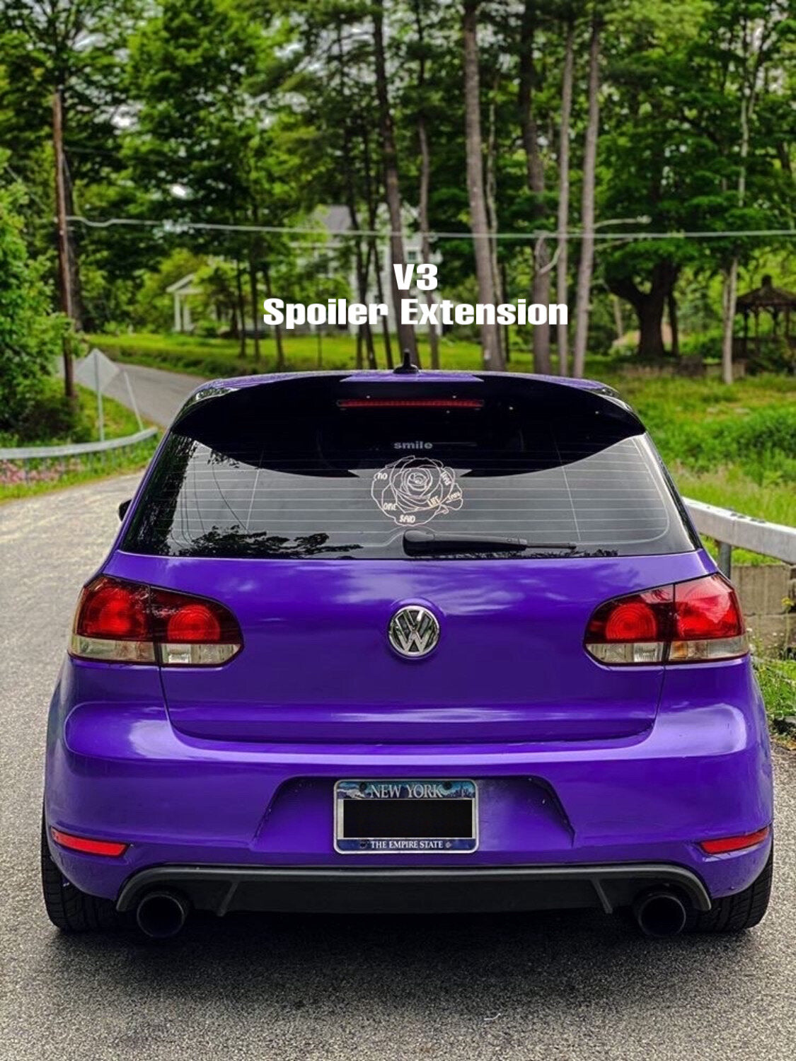 MK6 Volkswagen GTI Spoiler Extensions