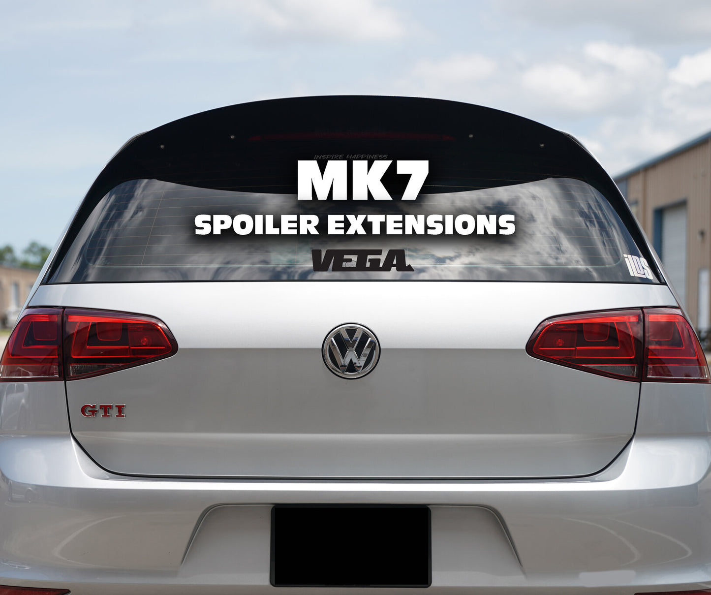 Volkswagen Golf MK7 and MK7.5 Spoiler Extension