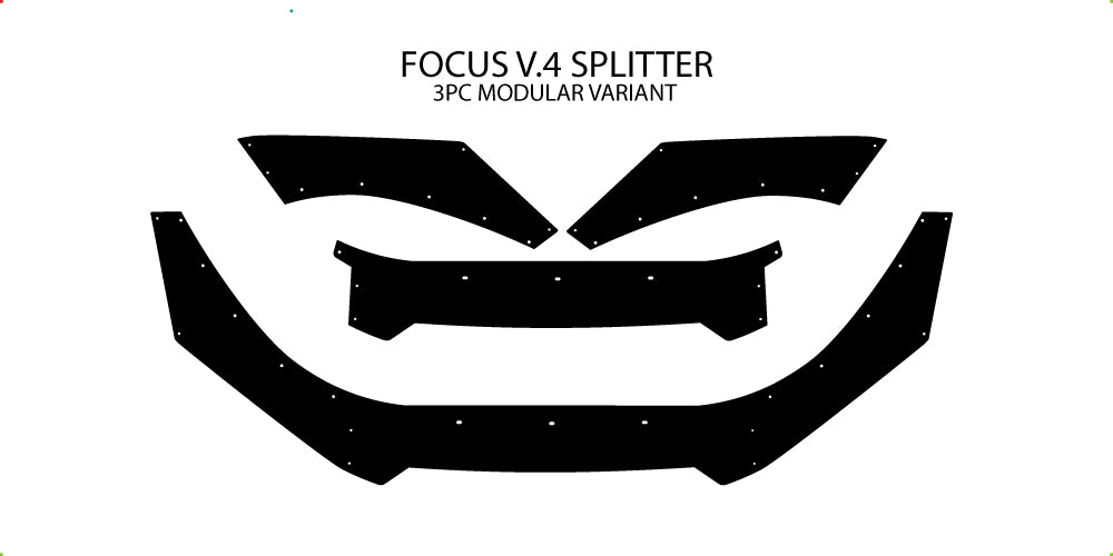 Focus ST Front Splitter V.4 (NEW)