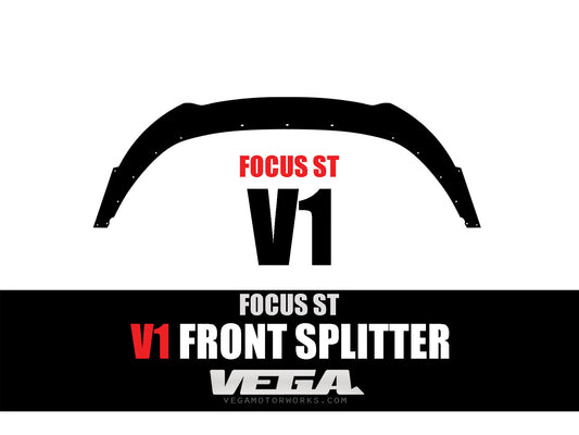 2013-2018 Focus ST Front Splitter V1