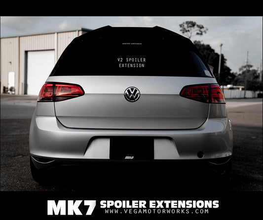 Volkswagen Golf MK7 and MK7.5 Spoiler Extension