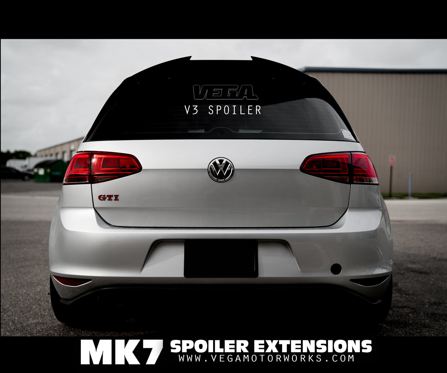 Volkswagen Golf MK7 and MK7.5 Spoiler Extension
